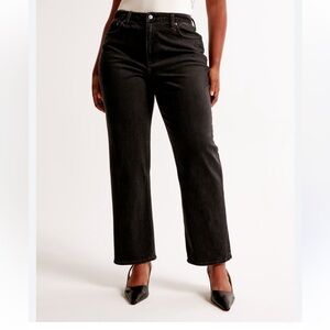 Abercrombie & Fitch Black curve love high rise vintage jeans